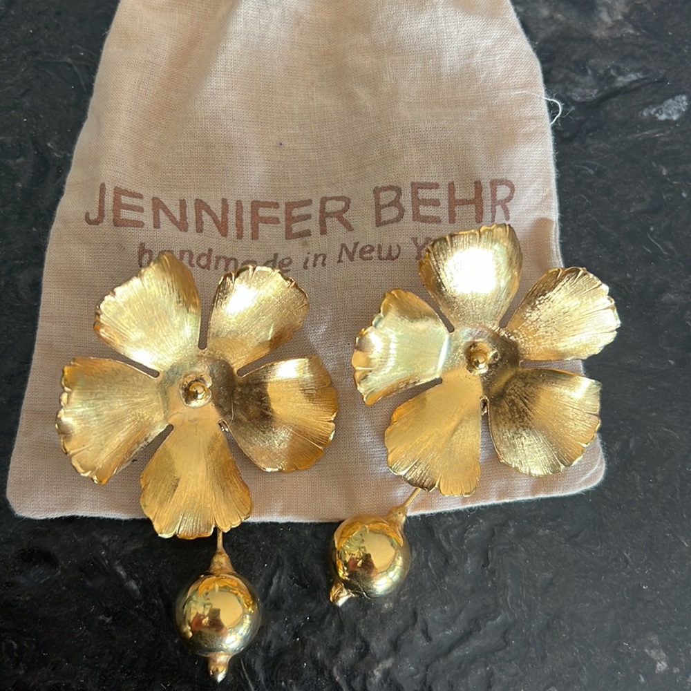 Jennifer Behr Gold-Tone Brass Laurie Earrings
